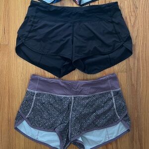 Lululemon speed shorts